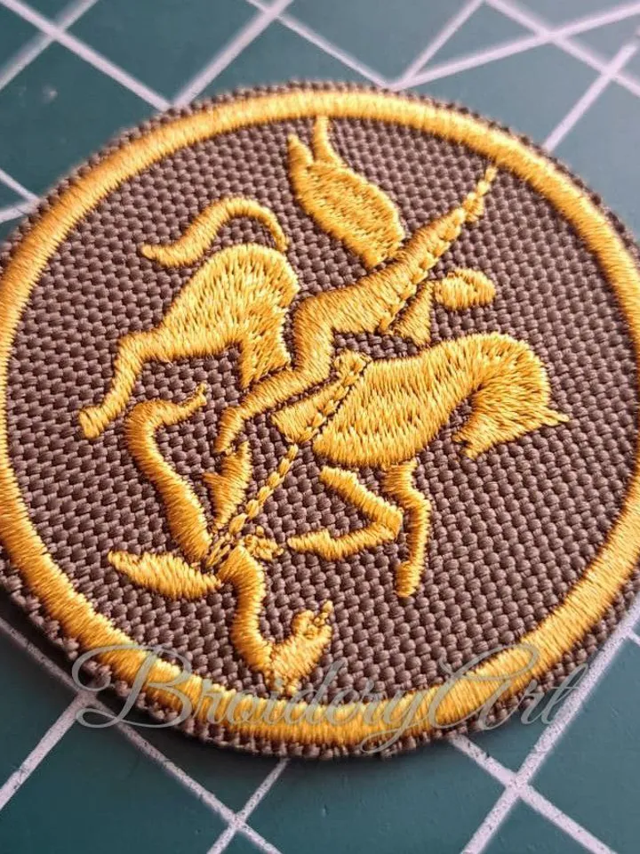 Saint George patch machine embroidery design