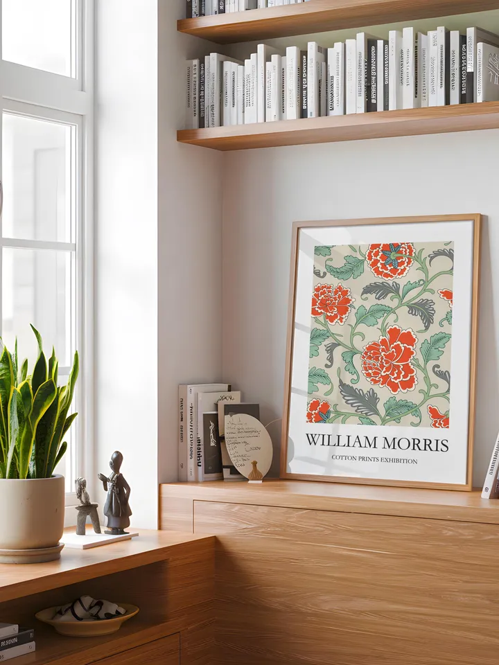 Textile Wall Art William Morris Style Vintage Poster Museum Inspired Digital Home Decor Classic Interior Pattern Print Gift Idea Download