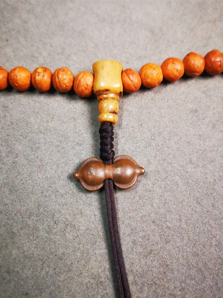 Gandhanra Handmade Tibetan Amulet,Vajra Pendant for Mala,Bag Hanging,Prayer Bead Accessories,0.88" × 0.4"