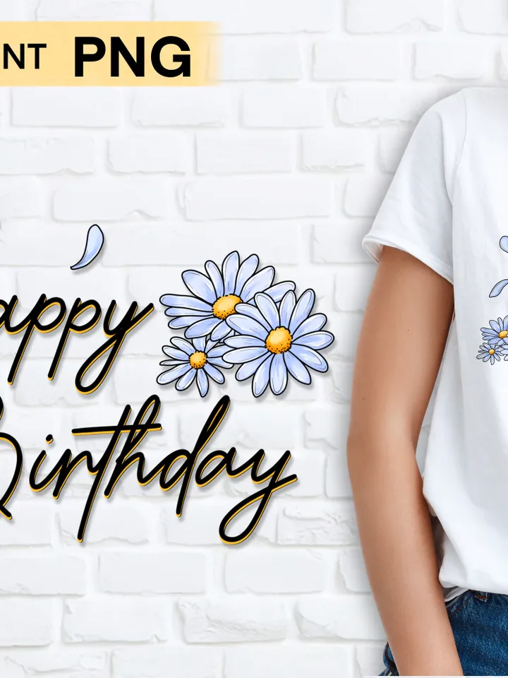 Happy birthday sublimation design PNG clipart birthday day