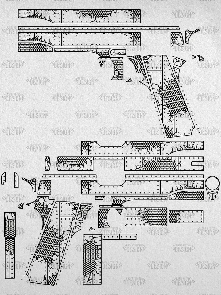 VECTOR DESIGN Colt 1911 government Metal tearing