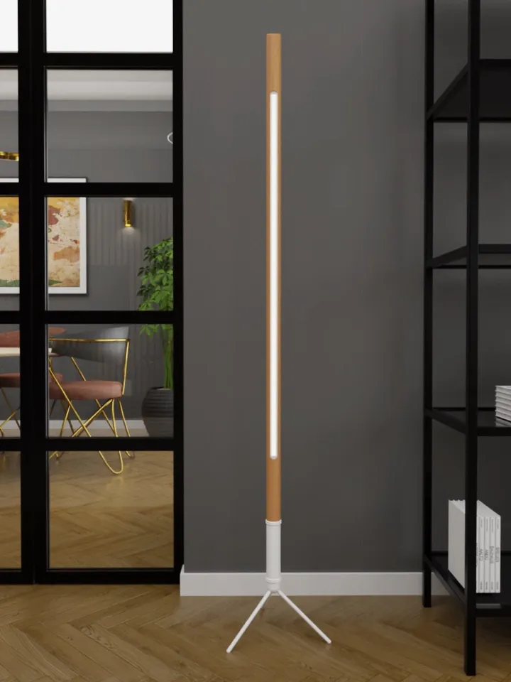 Modern minimalist wooden floor lamp