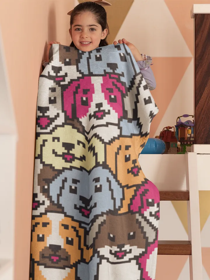 Crochet Pattern C2C Dogs Counted For Crocheting Afghan Plaid Blankets Digital Download PDF