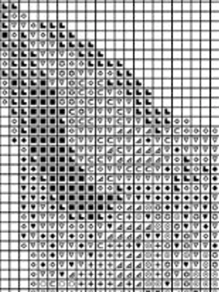 Fox pattern pdf cross stitch, animals embroidery DIY