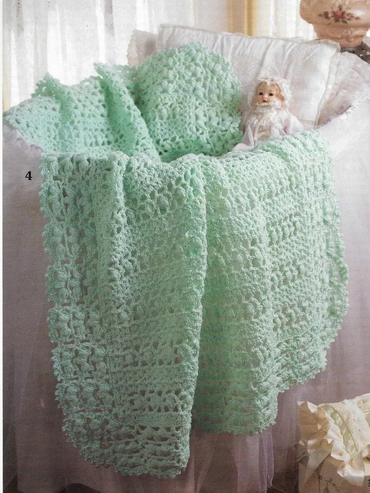 Baby Blanket Book CROCHET Pattern X 5 , Baby Afghan Crochet Blanket pdf instant download