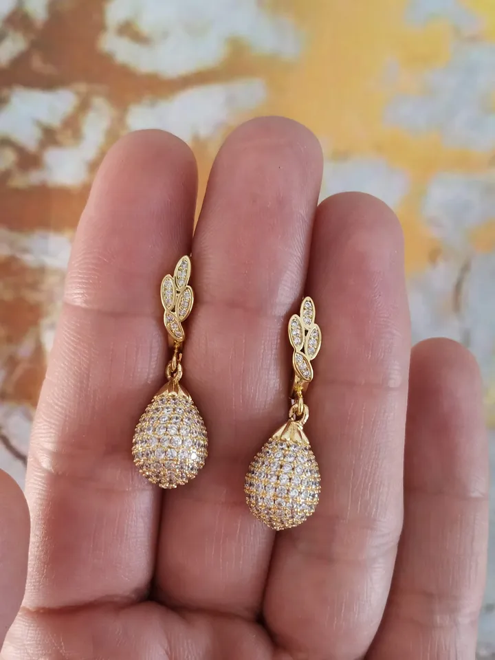 Pearl Rose Gold Boho Wedding Earrings, CZ Boho Bridal Earrings, Statement Wedding Jewelry, Pearl Wedding Jewelry, Gold Teardrop Earrings