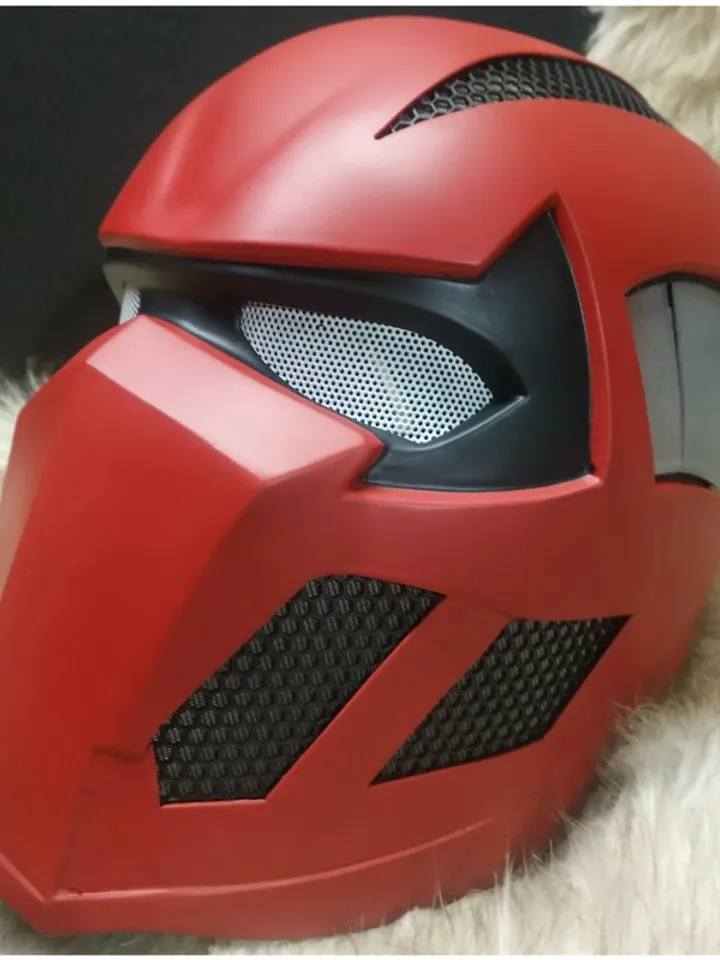 Red Hood helmet - Deadpool helmet - cosplay helmet - steel helmet - hand forged