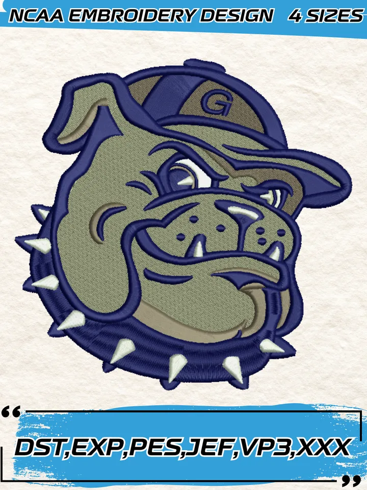 Georgetown Hoyas Embroidery Designs,NCAA Logo Embroidery Design,Machine Embroidery Design File,4 Sizes, Digital Download