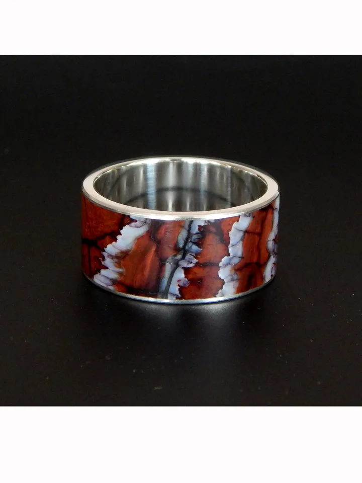 Ring stabilized mammoth molar. Exclusive gift for a man.