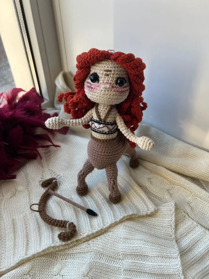 PDF Crochet Sagittarius Pattern, Amigurumi Zodiac Signs pattern Crochet Centaur Pattern Animal pattern Amigurumi doll Pattern Crochet animal
