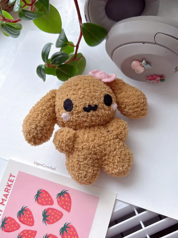 PATTERN cinnamoroll and mocha crochet pattern, pdf file pattern, US terms, sanrio crochet, crochet cinnamoroll