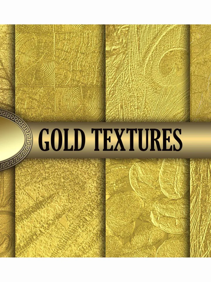 Gold background 8.5* 11 inch Gold texture digital papers Golden metallic printable jpg Instant download