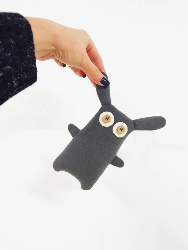 Stuffed Rabbit sewing pattern PDF, digital tutorial in English, animal doll sewing diy