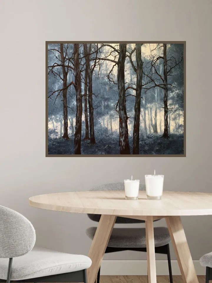 Forest Oil Painting Trees Original Oil Wall Art