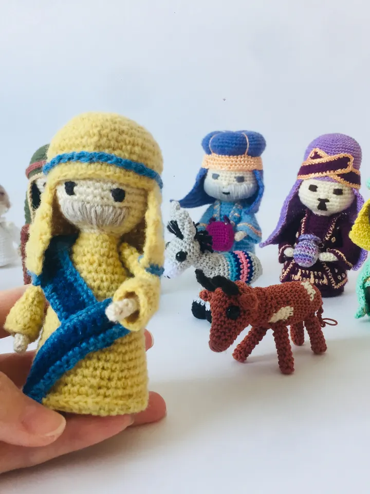Christmas shepherds crochet pattern 2 in 1