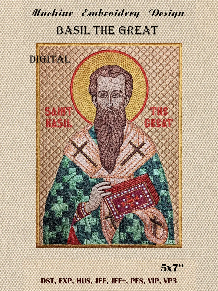 Basil the Great embroidery design