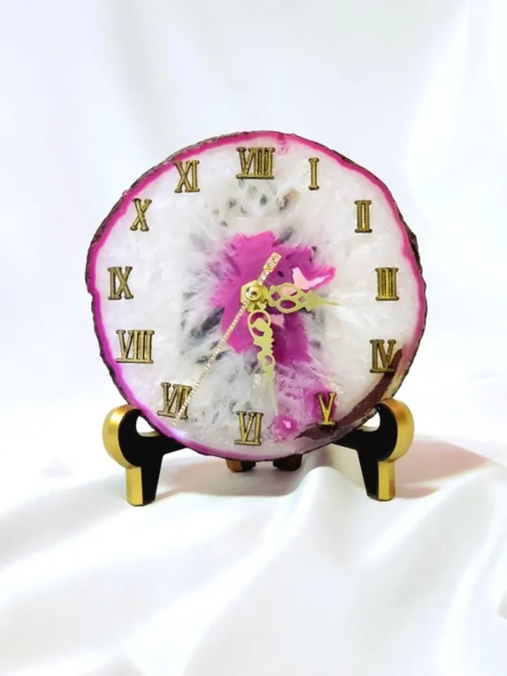 Pink stone watch