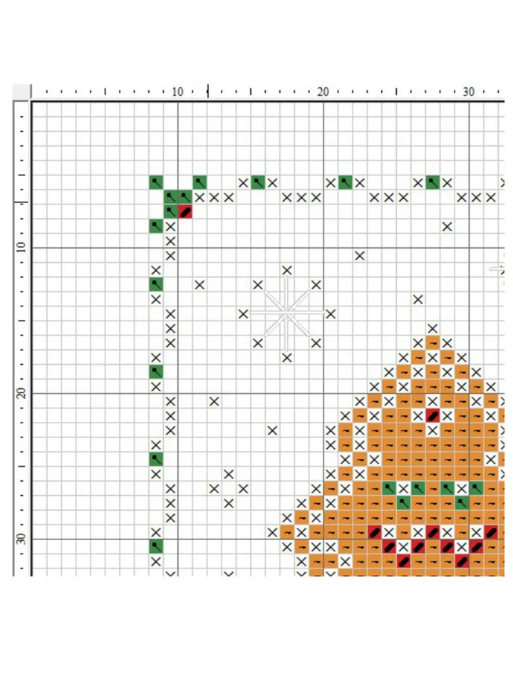 Set of 4 Gingerbread cross stitch pattern, Christmas cross stitch pattern, Christmas ornaments cross stitch pattern pdf