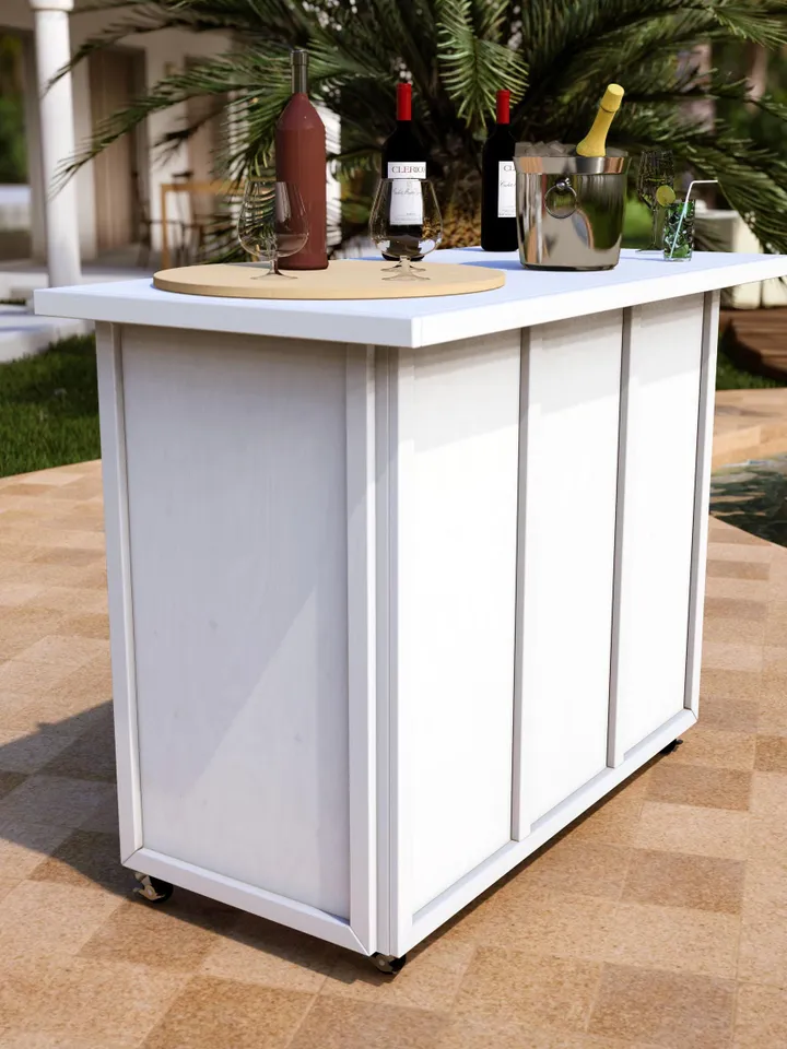 DIY PDF Foldable Bar Plan, Folding Bar, Collapsible Bar, Coffee Bar, Birthday Bar, Event Bar, Food Bar Plan, Portable Bar