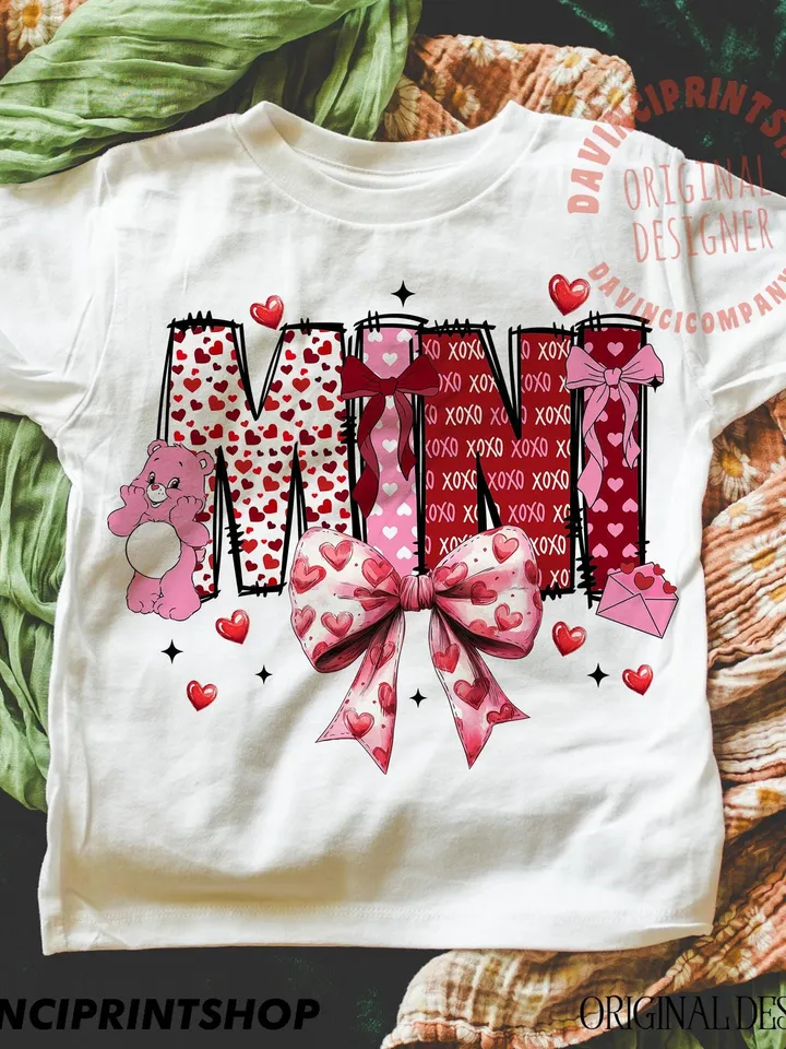 Valentine Mama coquette png, Valentine png, Mama Valentine png, Valentines Day Sublimation, mama and mini Gigi Nana Png, Retro Valentine png