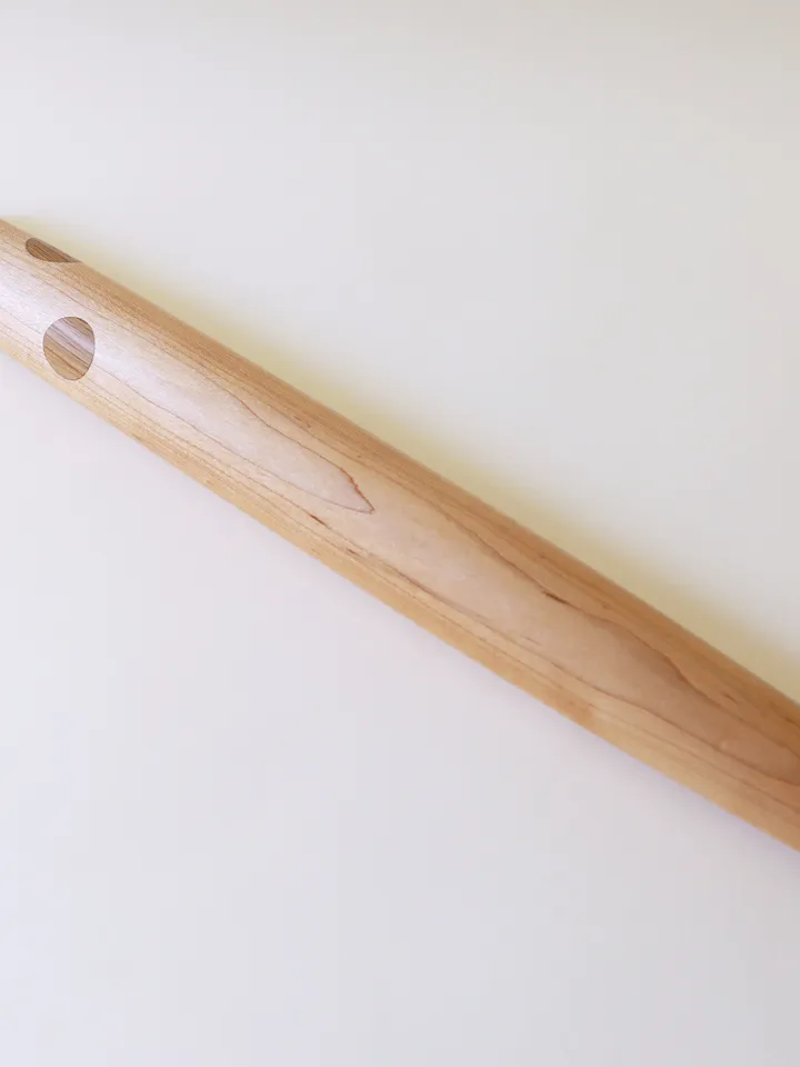 French Style Rolling Pin with Decorative Polka Dot Inlays