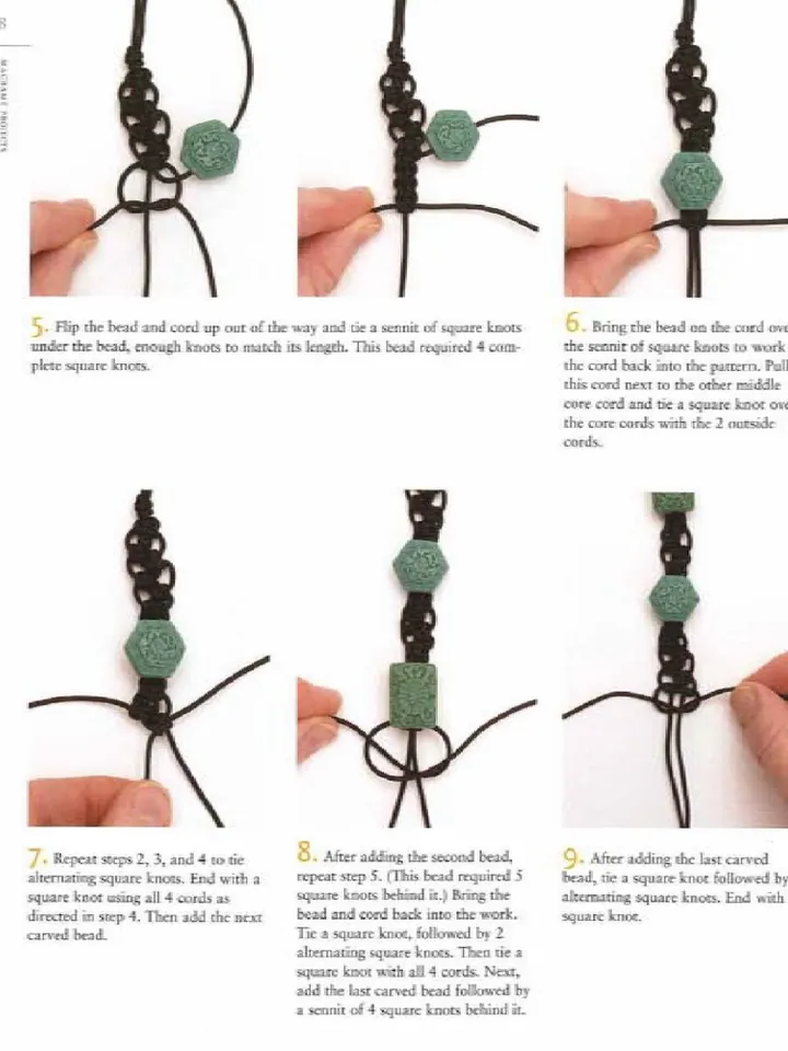 Beaded macrame jewelry: stylish designs, exciting new materials
(Macramé jewelry)