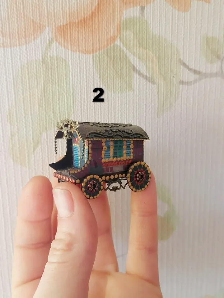 1:12 scale. Gypsy wagon. Toy for a doll .