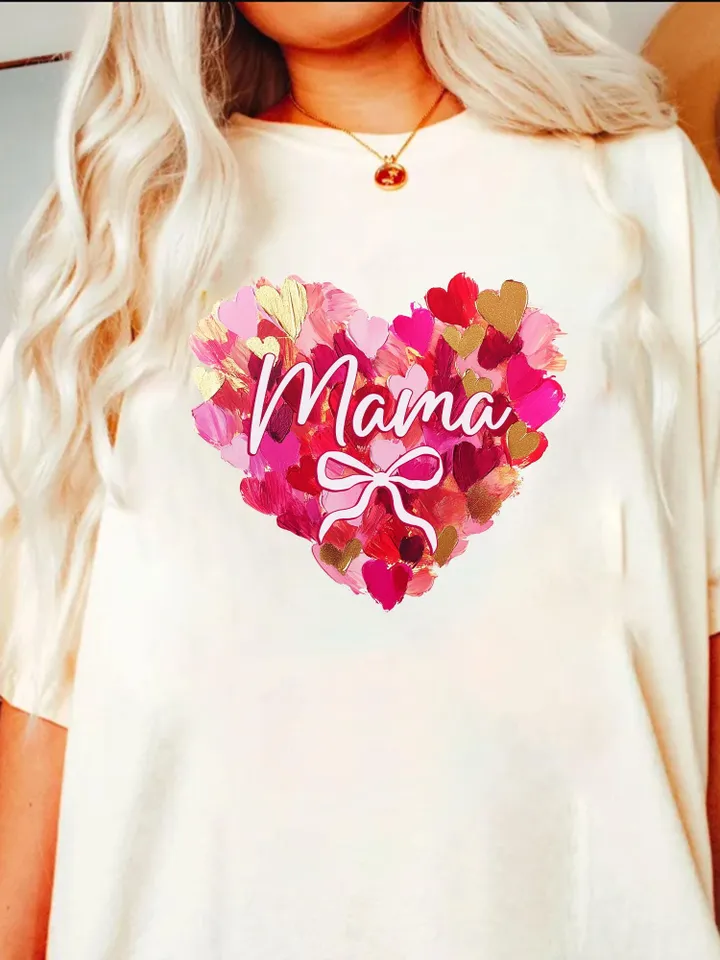Valentine Day Heart Brushstroke png, Valentine Mama coquette png, Valentines png, Pink Bow png, Pink Mama png, Mama Valentines png, Mama png