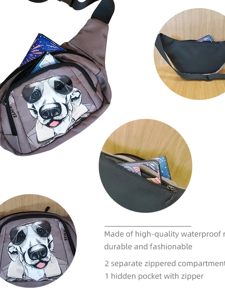 Colorful Watercolor Style Fanny Pack, Waist Bag