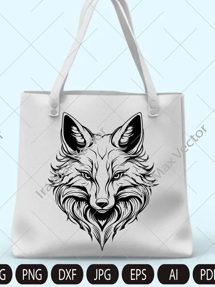 FOX Face svg / Fox Head svg / Fox svg /Fox Mascot svg / Fox Printable / INSTANT DOWNLOAD