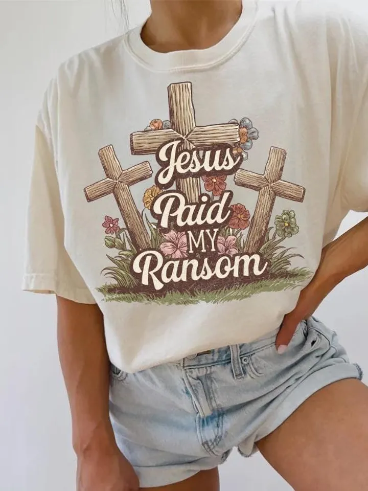 Christian Easter Sublimation Designs Jesus Cross PNG Bible Verse Png for DTF Transfers Vintage Jesus Easter Tshirt Designs for Hoodies Cute
