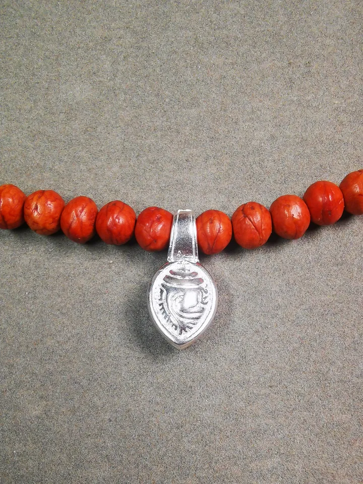 Gandhanra Handmade Buddhist Mala Counter Clip,Bum Counter Clip for Prayer Beads,Shankha / Conch Shape