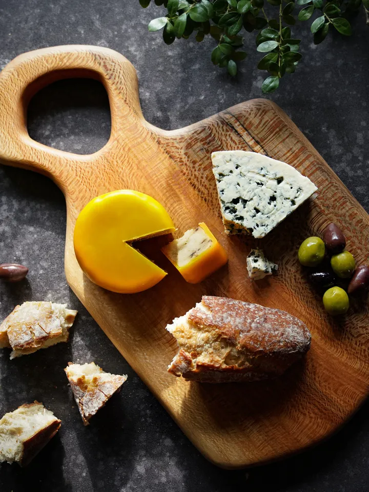 Organic Shaped Large Wood Serving Board - carved and shaped by hand in local Pennsylvania Walnut, Sycamore, Maple - Large Serving Board