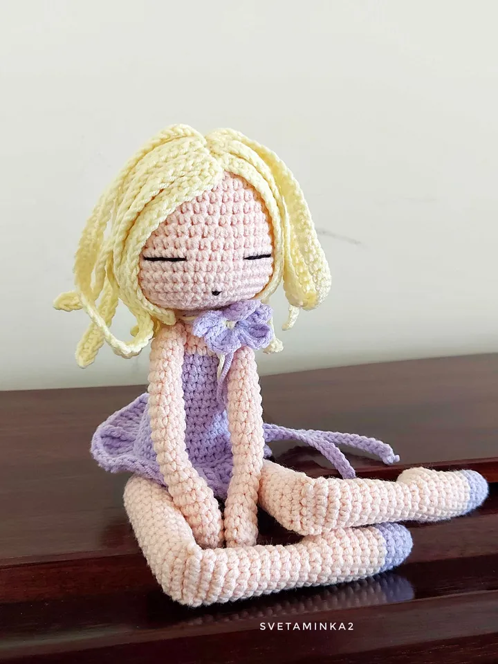 Crochet Doll Pattern Amigurumi. Digital Download. PDF.