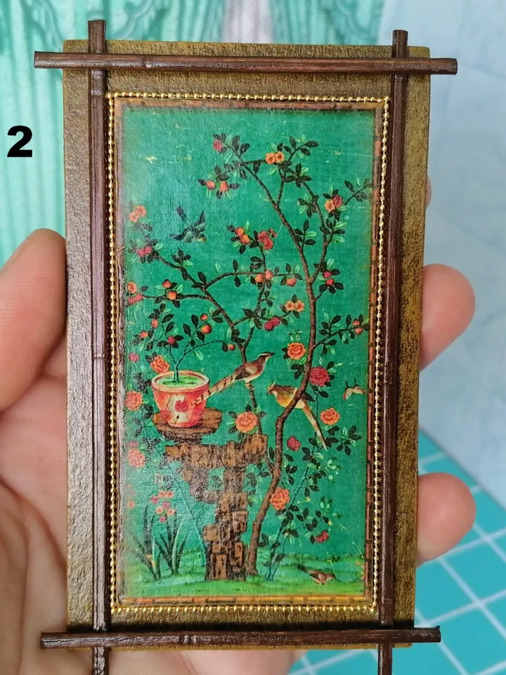 Panel for a dollhouse. Handmade.