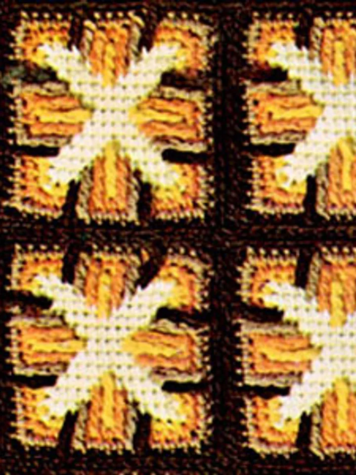 Crochet Pattern Vintage Afghan Windmill Digital Download PDF