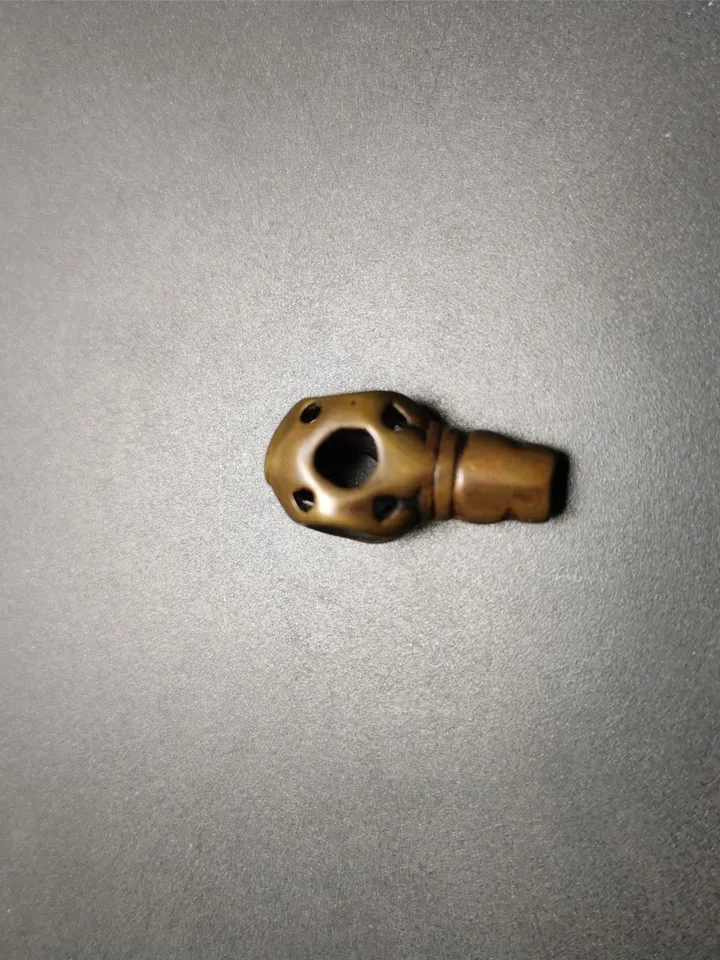 Gandhanra Handmade Tibetan Guru Bead, T-drilled 3-Hole Bead Connector for Mala , Prayer Bead
