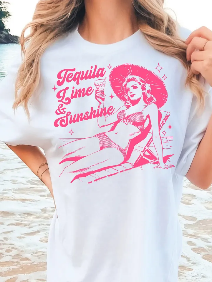 Tequila Lime and Sunshine,Cinco De Mayo,Summer png,Girls Trip png,Social Club Png Cocktail png Tequila png, Trendy Vintage Retro Art