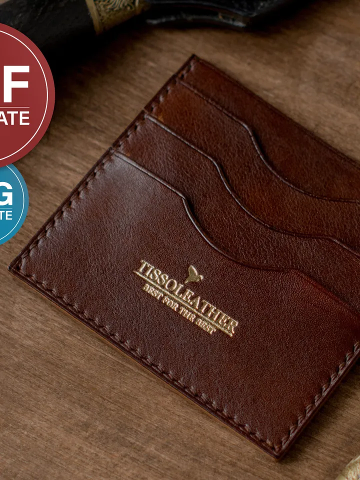 Leather Card Wallet Pattern: PDF & SVG Template + Video