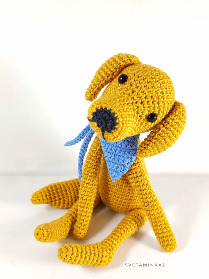 Crochet Golden Retriever Pattern. Amigurumi Dog. Digital Download. PDF.