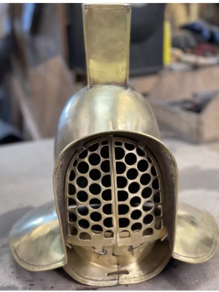 Gladiator Helmet - brass helmet - Pompeian Helmet - Hercules Helmet forged helm