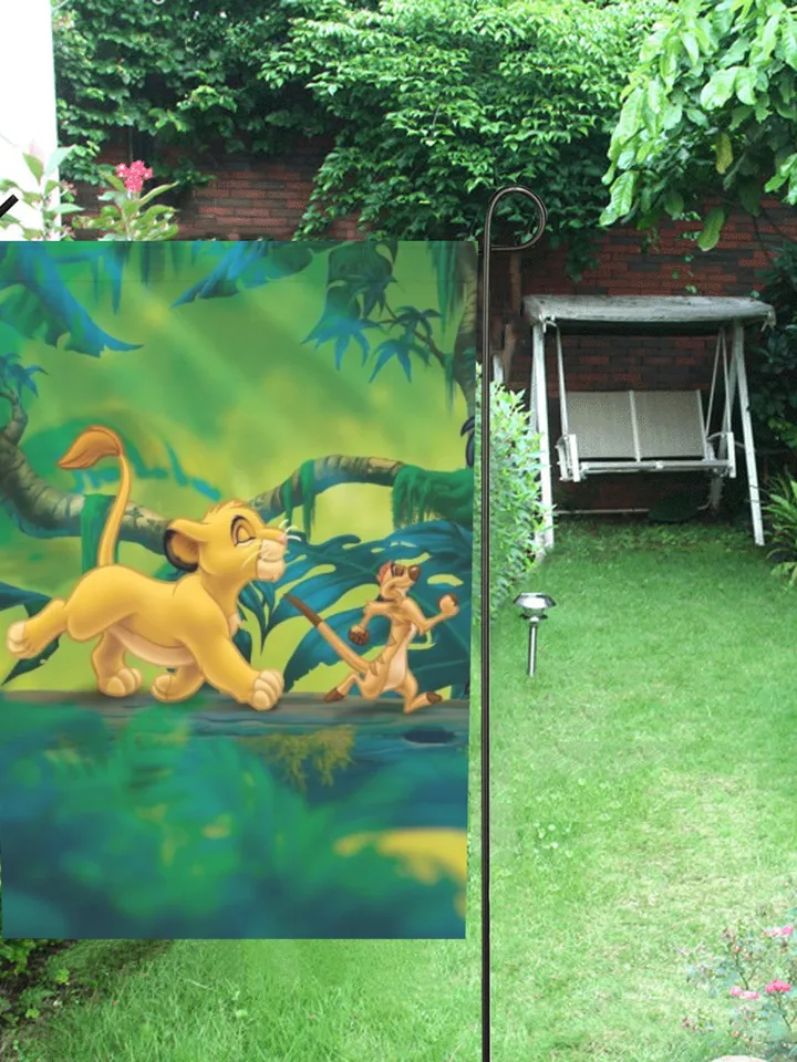Lion King Simba Garden Flag (Two Sides Printing, without Flagpole)