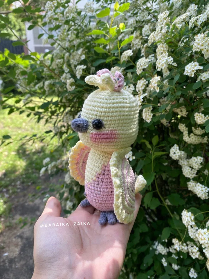 PDF Crochet Parrot Pattern, Amigurumi Bird, Crochet Bird Amigurumi Parrot Amigurumi animal Easy Pattern Keychain Pattern Small toy amigurumi