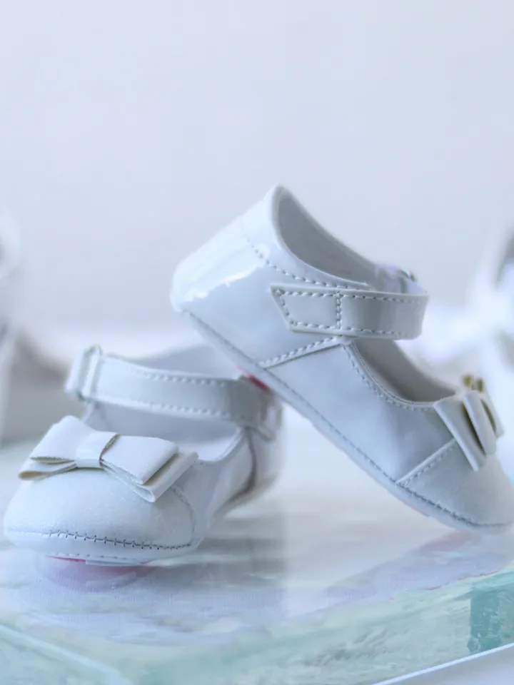 Baby Girl Baptism Shoes, Christening footwear Flower girl shoes cute white summer outfit