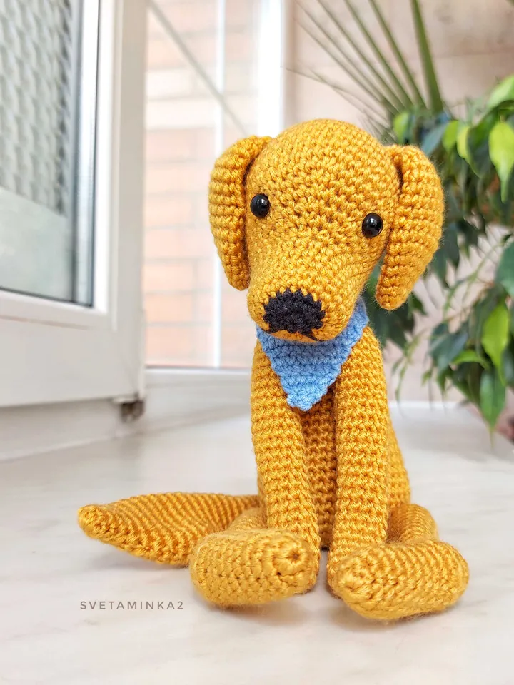 Crochet Golden Retriever Pattern. Amigurumi Dog. Digital Download. PDF.