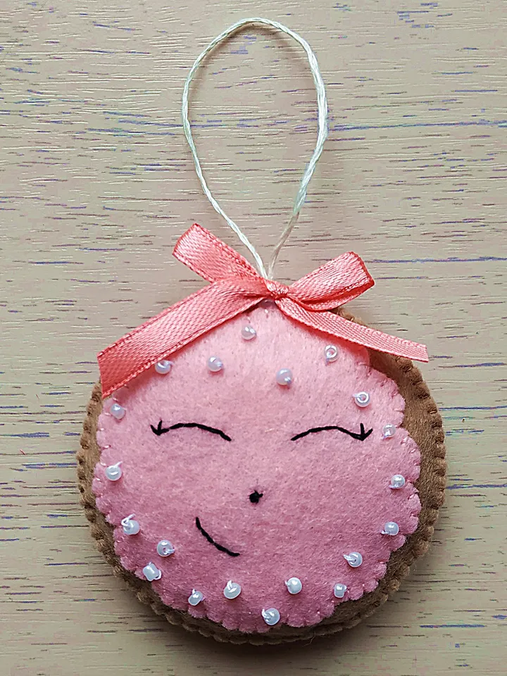 Christmas ornament, felt cookie, Christmas gift, felt Christmas ornaments, felt toys, Christmas decor, Christmas tree decoration, felt cookie ornament
