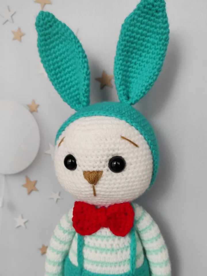 Cute bunny doll, bunny Christmas present, toy bunny