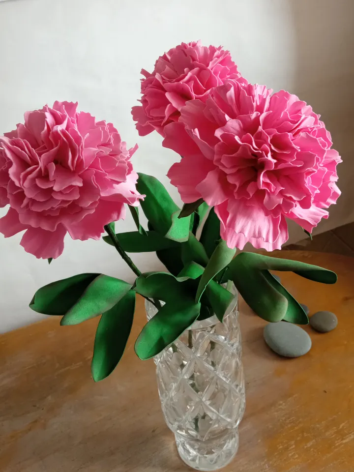 Pink peonies handmade/artificial flowers peonies/floral arrangements/home decor/gift for her/birthday gift/grandma gift