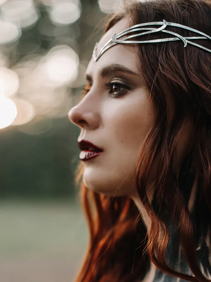 Witchcraft accessory pagan Jewelry elves fairies dark witch tiara wiccan goddess diadem Crown pagan priestess Eadaoin