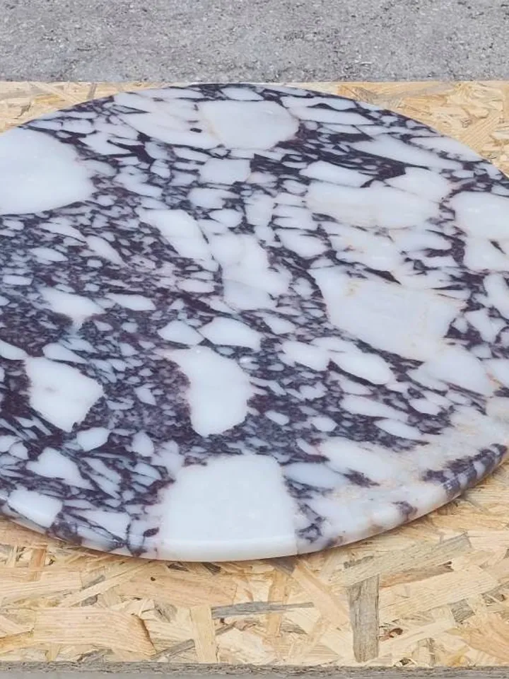 Calacatta viola marble top Only the top table is 23.5" real marble handmade and free shipping